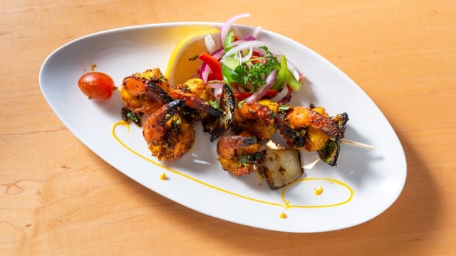 Peri Peri Tandoori Shrimp.